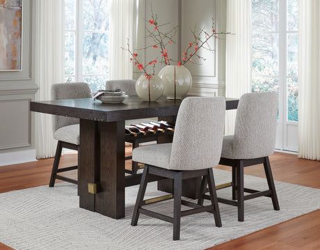 Burkhaus 5-Piece Counter Height Dining Table and 4 Barstools (Counter Height Dining Table, Counter Height Barstool, Counter Height Barstool, Counter Height Barstool, Counter Height Barstool)