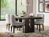 Burkhaus 5-Piece Dining Table and 4 Chairs (Dining Extension Table, Dining Chair, Dining Chair, Dining Chair, Dining Chair)