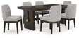 Burkhaus 7-Piece Dining Table and 6 Chairs (Dining Extension Table, Dining Chair, Dining Chair, Dining Chair, Dining Chair, Dining Chair, Dining Chair)