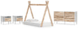 Piperton 4-Piece Twin Tent Bed with Dresser and 2 Nightstands (Twin Tent Complete Bed in Box, Dresser, Nightstand, Nightstand)