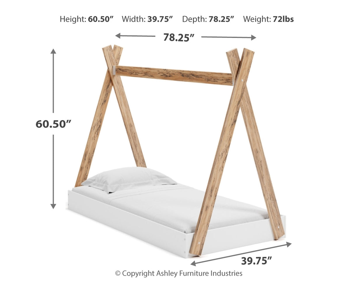 Piperton Twin Tent Complete Bed in Box (Bed Size: Twin)
