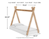 Piperton 2-Piece Twin Tent Bed with Dresser (Twin Tent Complete Bed in Box, Dresser)