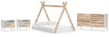 Piperton 4-Piece Full Tent Bed with Dresser and 2 Nightstands (Full Tent Complete Bed in Box, Dresser, Nightstand, Nightstand)