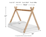Piperton 4-Piece Full Tent Bed with Dresser and 2 Nightstands (Full Tent Complete Bed in Box, Dresser, Nightstand, Nightstand)