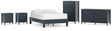 Simmenfort 5-Piece Full Platform Bed with Dresser, Chest and 2 Nightstands (Full Platform Bed, Dresser, Chest of Drawers, Nightstand, Nightstand)