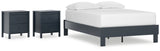 Simmenfort 3-Piece Full Platform Bed with 2 Nightstands (Full Platform Bed, Nightstand, Nightstand)