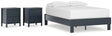 Simmenfort 3-Piece Full Platform Bed with 2 Nightstands (Full Platform Bed, Nightstand, Nightstand)