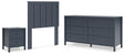 Simmenfort 3-Piece Twin Panel Headboard with Dresser and Nightstand (Twin Panel Headboard, Dresser, Nightstand)