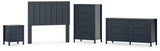Simmenfort 4-Piece Full Panel Headboard with Dresser, Chest and Nightstand (Full Panel Headboard, Dresser, Chest of Drawers, Nightstand)