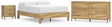Bermacy 3-Piece Full Platform Bed with Dresser and Nightstand (Full Platform Bed, Dresser, Nightstand)