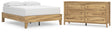 Bermacy 2-Piece Full Platform Bed with Dresser (Full Platform Bed, Dresser)