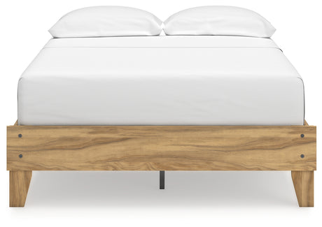 Bermacy 4-Piece Full Platform Bed with Dresser, Chest and Nightstand (Full Platform Bed, Dresser, Chest of Drawers, Nightstand)