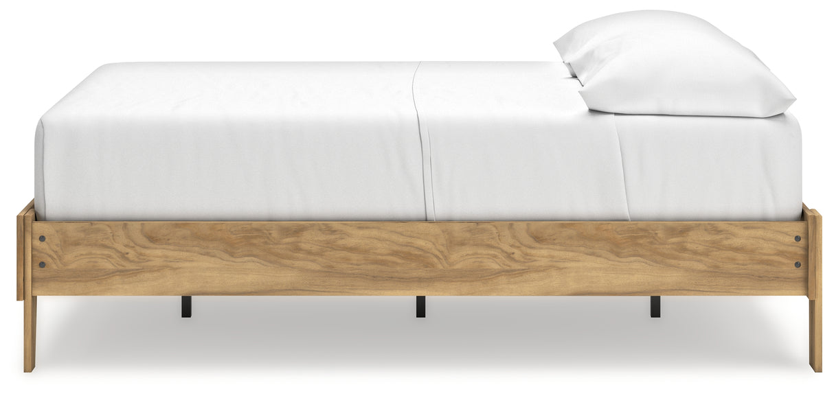 Bermacy 3-Piece Full Platform Bed with Dresser and Nightstand (Full Platform Bed, Dresser, Nightstand)