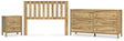 Bermacy 3-Piece Full Panel Headboard with Dresser and Nightstand (Full Panel Headboard, Dresser, Nightstand)