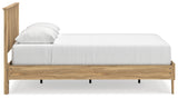 Bermacy 3-Piece Queen Platform Panel Bed with Dresser (Queen Platform Bed, Queen Panel Headboard, Dresser)