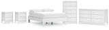 Hallityn 5-Piece Full Platform Bed with Dresser, Chest and 2 Nightstands (Full Platform Bed, Dresser, Chest of Drawers, Nightstand, Nightstand)