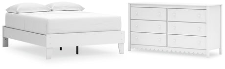 Hallityn 2-Piece Full Platform Bed with Dresser (Full Platform Bed, Dresser)