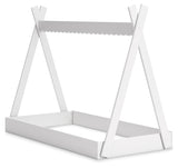 Hallityn 5-Piece Twin Tent Bed with Dresser, Chest and 2 Nightstands (Twin Tent Bed, Dresser, Chest of Drawers, Nightstand, Nightstand)