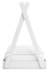 Hallityn 4-Piece Twin Tent Bed with Dresser, Chest and Nightstand (Twin Tent Bed, Dresser, Chest of Drawers, Nightstand)