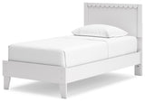 Hallityn 6-Piece Twin Panel Platform Bed with Dresser, Chest and 2 Nightstands (Twin Platform Bed, Twin Panel Headboard, Dresser, Chest of Drawers, Nightstand, Nightstand)