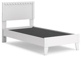 Hallityn 6-Piece Twin Panel Platform Bed with Dresser, Chest and 2 Nightstands (Twin Platform Bed, Twin Panel Headboard, Dresser, Chest of Drawers, Nightstand, Nightstand)