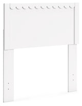 Hallityn 3-Piece Twin Panel Headboard with Dresser and Nightstand (Twin Panel Headboard, Dresser, Nightstand)