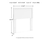 Hallityn 3-Piece Twin Panel Headboard with Dresser and Nightstand (Twin Panel Headboard, Dresser, Nightstand)