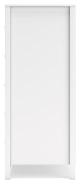 Hallityn 4-Piece Twin Panel Platform Bed with Dresser and Chest (Twin Platform Bed, Twin Panel Headboard, Dresser, Chest of Drawers)