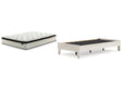 Socalle 2-Piece Twin Platform Bed with Mattress (Twin Platform Bed, Chime 12 Inch Hybrid Twin Mattress in a Box)