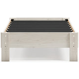 Socalle 2-Piece Twin Platform Bed with Mattress (Twin Platform Bed, Chime 8 Inch Memory Foam Twin Mattress in a Box)