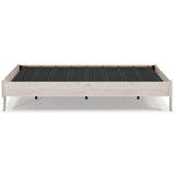 Socalle 2-Piece Queen Platform Bed with Mattress (Queen Platform Bed, Chime 12 Inch Hybrid Queen Mattress in a Box)