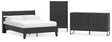 Socalle 4-Piece Full Panel Platform Bed with Dresser and Chest (Full Platform Bed, Full Panel Headboard, Dresser, Chest of Drawers)