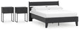 Socalle 4-Piece Full Panel Platform Bed with 2 Nightstands (Full Platform Bed, Full Panel Headboard, Nightstand, Nightstand)