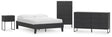 Socalle 4-Piece Full Platform Bed with Dresser and Nightstand (Full Platform Bed, Dresser, Chest of Drawers, Nightstand)