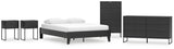 Socalle 5-Piece Queen Platform Bed with Dresser, Chest and 2 Nightstands (Queen Platform Bed, Dresser, Chest of Drawers, Nightstand, Nightstand)