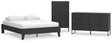 Socalle 3-Piece Queen Platform Bed with Dresser and Chest (Queen Platform Bed, Dresser, Chest of Drawers)