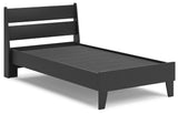 Socalle 5-Piece Twin Panel Platform Bed with Dresser, Chest and Nightstand (Twin Platform Bed, Twin Panel Headboard, Dresser, Chest of Drawers, Nightstand)