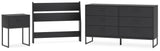 Socalle 3-Piece Twin Panel Headboard with Dresser and Nightstand (Twin Panel Headboard, Dresser, Nightstand)