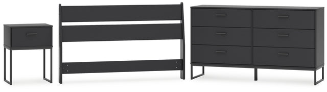 Socalle 3-Piece Full Panel Headboard with Dresser and Nightstand (Full Panel Headboard, Dresser, Nightstand)