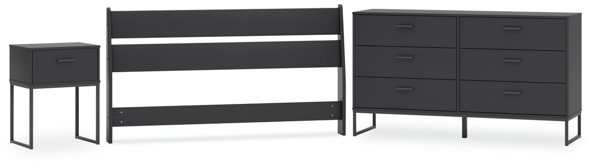 Socalle 3-Piece Queen Panel Headboard with Dresser and Nightstand (Queen Panel Headboard, Dresser, Nightstand)