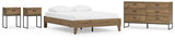 Deanlow 4-Piece Queen Platform Bed with Dresser and 2 Nightstands (Queen Platform Bed, Dresser, Nightstand, Nightstand)