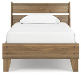 Deanlow 4-Piece Twin Platform Panel Bed with Dresser and Nightstand (Twin Platform Bed, Twin Panel Headboard, Dresser, Nightstand)