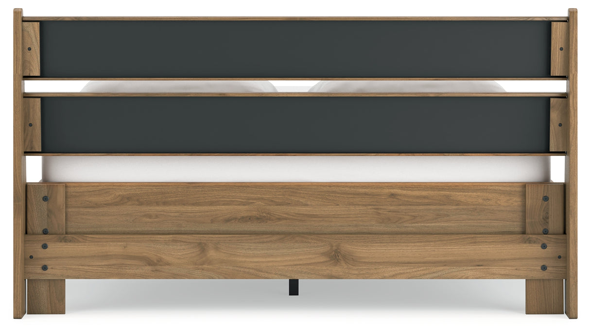 Deanlow 4-Piece Queen Platform Panel Bed with Dresser and Nightstand (Queen Platform Bed, Queen Panel Headboard, Dresser, Nightstand)