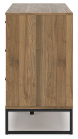 Deanlow 5-Piece Full Platform Panel Bed with Dresser, Chest and Nightstand (Full Platform Bed, Full Panel Headboard, Dresser, Chest of Drawers, Nightstand)