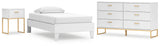 Socalle 3-Piece Twin Platform Bed with Dresser and Nightstand (Twin Platform Bed, Dresser, Nightstand)
