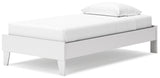 Socalle 2-Piece Twin Platform Bed with Nightstand (Twin Platform Bed, Nightstand)