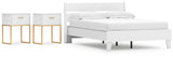 Socalle 4-Piece Full Panel Platform Bed with 2 Nightstands (Full Platform Bed, Full Panel Headboard, Nightstand, Nightstand)