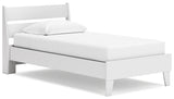Socalle 5-Piece Twin Panel Platform Bed with Dresser and 2 Nightstands (Twin Platform Bed, Twin Panel Headboard, Dresser, Nightstand, Nightstand)