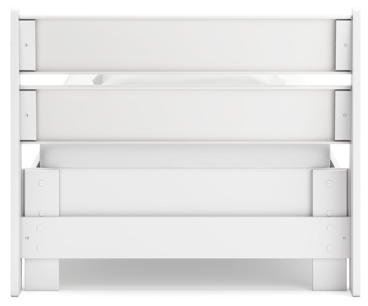 Socalle 6-Piece Twin Panel Platform Bed with Dresser, Chest and 2 Nightstands (Twin Platform Bed, Twin Panel Headboard, Dresser, Chest of Drawers, Nightstand, Nightstand)