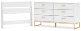 Socalle 2-Piece Twin Panel Headboard with Dresser (Twin Panel Headboard, Dresser)